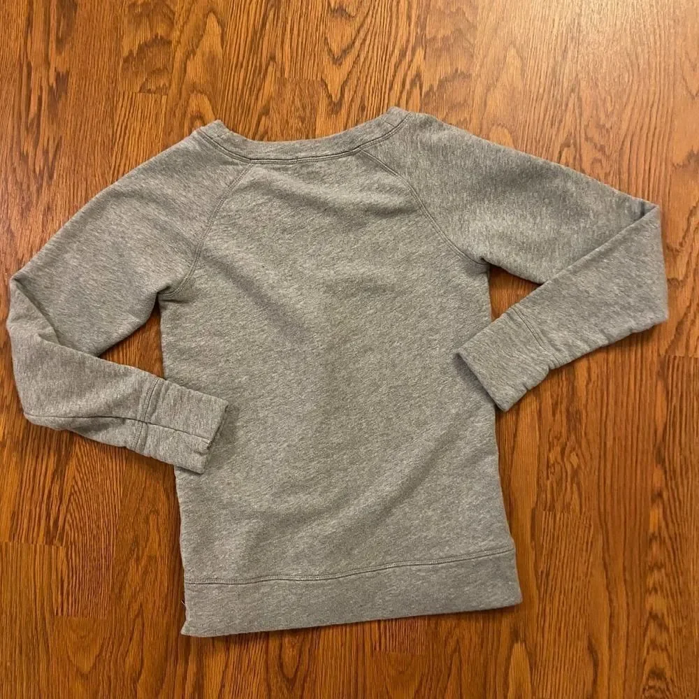 J. Crew Gray Silver Shimmer Sweatshirt Small